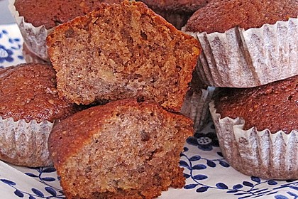 Bananen - Haselnuss - Muffins 3