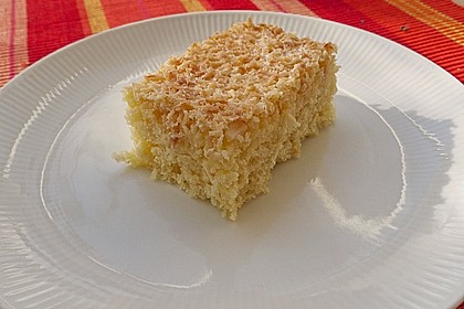 Buttermilch - Kuchen mit Kokos 11