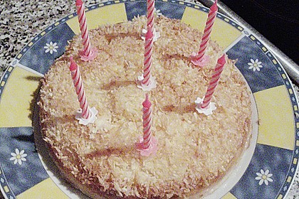 Buttermilch - Kuchen mit Kokos 14
