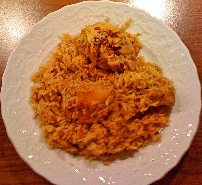 Indisches Chicken Biryani