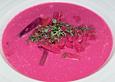 Vitaminreiche, farbenfrohe Suppe (pink)