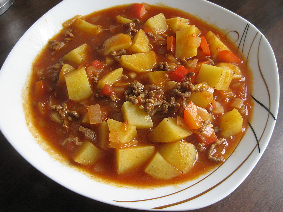 Bauerntopf Mit Hackfleisch Gemischt Und Gemüsefond