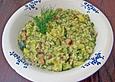 Risotto mit Zucchini und Speck