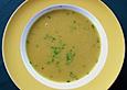 Currycremesuppe mit &Auml;pfeln