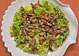 Salat mit gebratenen Champignons