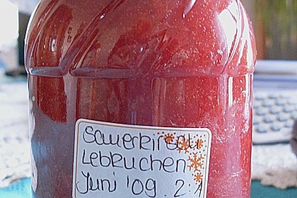 Weihnachtliche Sauerkirsch - Lebkuchen - Marmelade 1