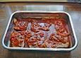 Bandnudeln in Paprika - Sauce