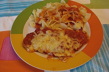 Bandnudeln in Paprika - Sauce 1