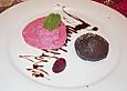 Schokomuffins mit Himbeer - Eis