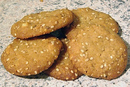 Erdnuss - Sesam - Plätzchen 11