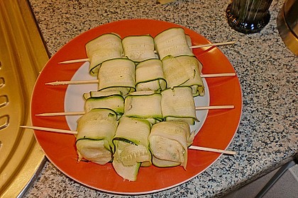 Zucchini - Schafsk&auml;se - Spie&szlig;e 1