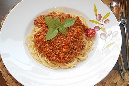 Vegetarische Bolognese 3