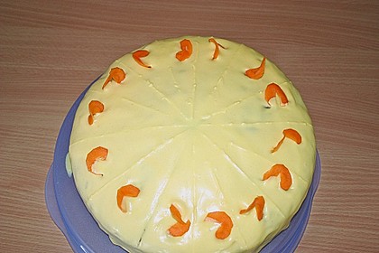Karottenkuchen mit Frischk&auml;seguss 2
