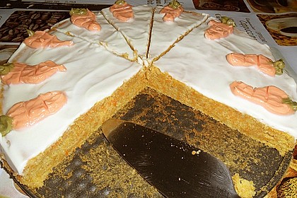 Karottenkuchen mit Frischk&auml;seguss 9