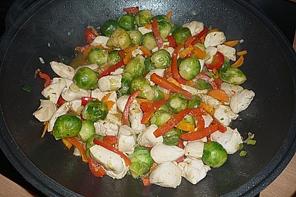 Rosenkohl aus dem Wok 3