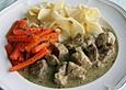 Schweinsvoressen an Pestosauce
