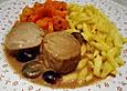 Schweinefilet mit Traubensauce