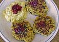 Steckr&uuml;benpuffer mit Curry - Quark - Dip