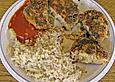 Limburger Frikadelle mit Ingwerreis