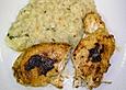 Gef&uuml;llte H&auml;hnchenbrust mit Zitronen - Thymian - Risotto