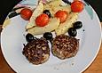 Hacksteaks mit Zitronenkartoffeln