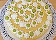 Stachelbeertorte mit Marzipandecke