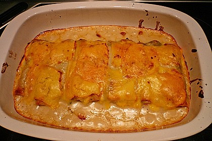 Feuermohns gefüllte Lachs Spinat Cannelloni 13