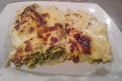 Feuermohns gefüllte Lachs Spinat Cannelloni 2