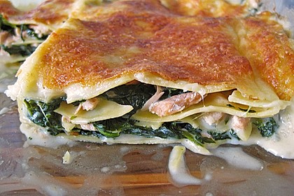 Feuermohns gefüllte Lachs Spinat Cannelloni 1