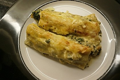 Feuermohns gefüllte Lachs Spinat Cannelloni 5