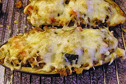 Gef&uuml;llte Auberginen vegetarisch 1