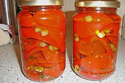 Eingelegte Paprika mit Kapern 8
