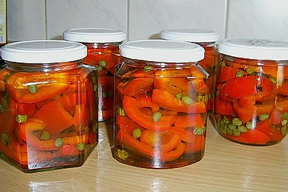 Eingelegte Paprika mit Kapern 7