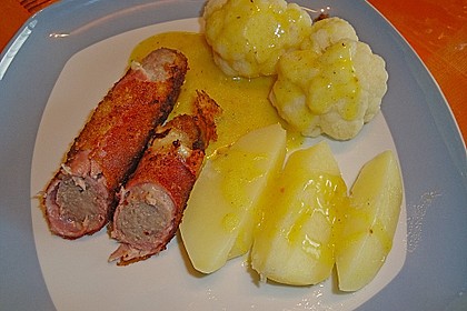 Bratwurst - Schinkenr&ouml;llchen 4