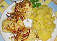 Schw&auml;bische Wurstkn&ouml;pfle mit Zwiebel geschm&auml;lzt