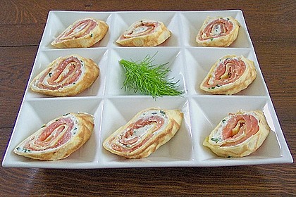 Lachs - Crêpe - Röllchen 1
