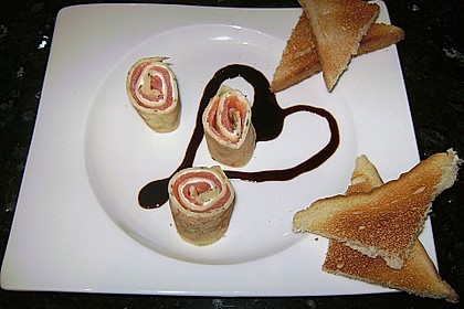 Lachs - Crêpe - Röllchen 4