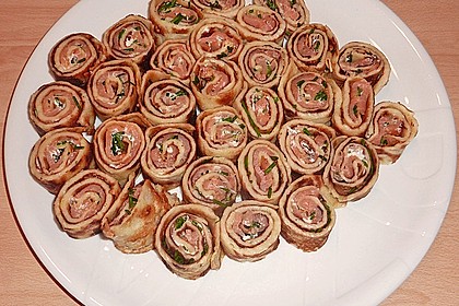 Lachs - Crêpe - Röllchen 7