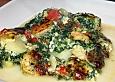 Feuermohns Kartoffelauflauf mit Spinat & Scampis