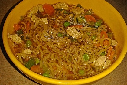 Asiatische Hühner - Nudelsuppe 13