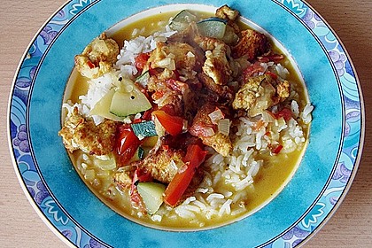Urmelis Hähnchenbrust in Zucchini - Curry - Sahne - Sauce 46