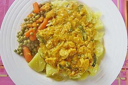 Urmelis Hähnchenbrust in Zucchini - Curry - Sahne - Sauce 45