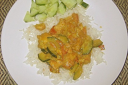 Urmelis Hähnchenbrust in Zucchini - Curry - Sahne - Sauce 31