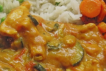 Urmelis Hähnchenbrust in Zucchini - Curry - Sahne - Sauce 37