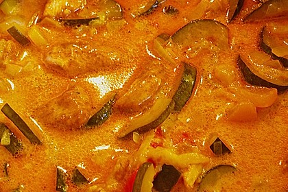 Urmelis Hähnchenbrust in Zucchini - Curry - Sahne - Sauce 63