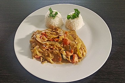 Urmelis Hähnchenbrust in Zucchini - Curry - Sahne - Sauce 24