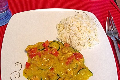 Urmelis Hähnchenbrust in Zucchini - Curry - Sahne - Sauce 25