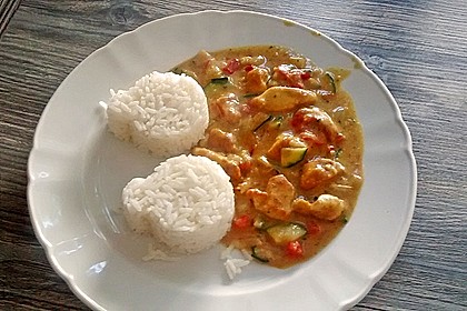 Urmelis Hähnchenbrust in Zucchini - Curry - Sahne - Sauce 6