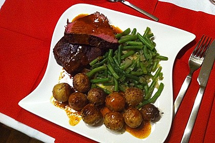Rinderfilet mit  Balsamicosauce 34