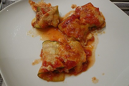 Zucchini Hackr&ouml;llchen Auflauf 1